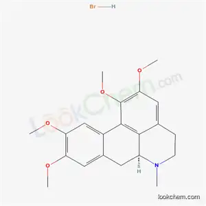 Molecular Structure of 5996-06-5 ((6aS)-1,2,9,10-tetramethoxy-6-methyl-5,6,6a,7-tetrahydro-4H-dibenzo[de,g]quinoline hydrobromide (1:1))
