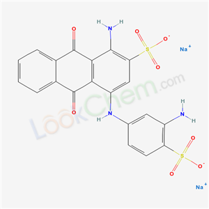 disodium 1-amino-4-[(3-amino-4-sulfonato-phenyl)amino]-9,10-dioxo-anthracene-2-sulfonate