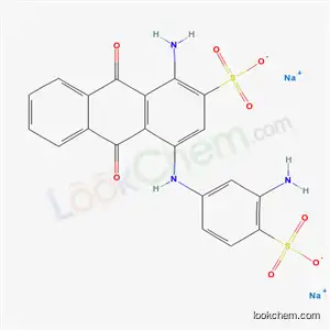 Molecular Structure of 6691-06-1 (1-Amino-4-(3-amino-4-sodium-sulfonoanilino)-2-sodium anthraquinone sulfonate)