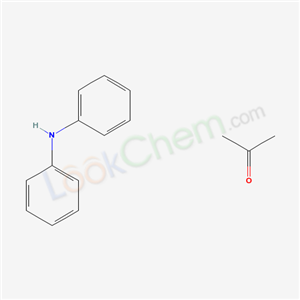 Diphenylamine and acetone low-temp. reaction prod.