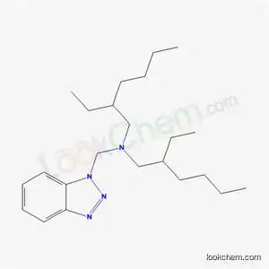 Molecular Structure of 80301-64-0 (N,N-bis(2-ethylhexyl)-1H-benzotriazole-1-methylamine)