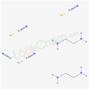 copper; ethane-1,2-diamine; gold(+1) cation; tetracyanide