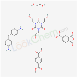 4-[(4-aminophenyl)methyl]aniline,dimethyl benzene-1,4-dicarboxylate,1,3-dioxo-2-benzofuran-5-carboxylic acid,ethane-1,2-diol,1,3,5-tris(2-hydroxyethyl)-1,3,5-triazinane-2,4,6-trione
