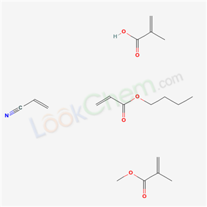 2-Propenoic acid, 2-methyl-, polymer with butyl 2-propenoate, methyl 2-methyl-2-propenoate and 2-propenenitrile
