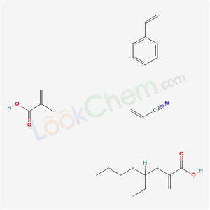 2-Propenoic acid, 2-methyl-, polymer with ethenylbenzene, 2-ethylhexyl 2-propenoate and 2-propenenitrile