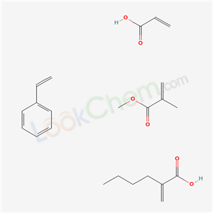 2-Propenoic acid,2-methyl-,methyl ester,polymer with butyl2-propenoate,ethenylbenzene and 2-propenoic acid