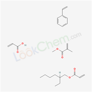 Acrylic acid, methyl methacrylate, 2-ethylhexyl acrylate, styrene polymer
