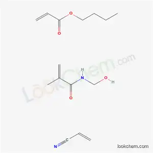 butyl prop-2-enoate;N-(hydroxymethyl)-2-methylprop-2-enamide;prop-2-enenitrile