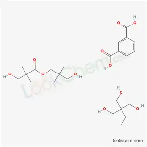 Molecular Structure of 31070-11-8 (1,3-Benzenedicarboxylic acid, polymer with 2-ethyl-2-(hydroxymethyl)-1,3-propanediol and 3-hydroxy-2,2-dimethylpropyl 3-hydroxy-2,2-dimethylpropanoate)