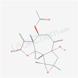 Oxireno[2,3]azuleno[4,5-b]furan-2(3H)-one,4- (acetyloxy)decahydro-6a-hydroxy-8a-methyl- 3,6-bis(methylene)-