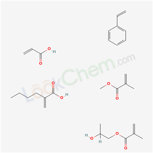2-hydroxypropyl 2-methylprop-2-enoate; 2-methylidenehexanoic acid; methyl 2-methylprop-2-enoate; prop-2-enoic acid; styrene