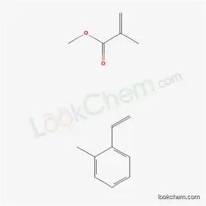 Molecular Structure of 37273-61-3 (2-Propenoic acid, 2-methyl-, methyl ester, polymer with ethenylmethylbenzene)