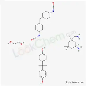 Molecular Structure of 37295-33-3 (Phenol, 4,4'-(1-methylethylidene)bis-, polymer with 5-amino-1,3,3-trimethylcyclohexanemethanamine, α-hydro-ω-hydroxypoly[ oxy(methyl-1,2-ethanediyl)] and 1,1'-methylenebis[4-isocyanatocyclohexane])