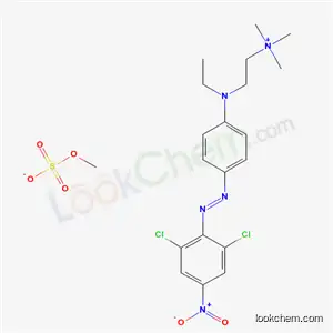 Molecular Structure of 37713-38-5 ([2-[[4-[(2,6-dichloro-4-nitrophenyl)azo]phenyl]ethylamino]ethyl]trimethylammonium methyl sulphate)