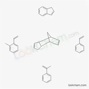 4,7-Methano-1H-indene, 3a,4,7,7a-tetrahydro-, polymer with ethenylbenzene, ethenylmethylbenzene, 1H-indene and (1-methylethenyl)benzene