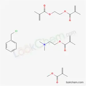 Chloromethylbenzene;2-(dimethylamino)ethyl 2-methylprop-2-enoate;methyl 2-methylprop-2-enoate;2-(2-methylprop-2-enoyloxy)ethyl 2-methylprop-2-enoate