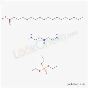 Molecular Structure of 68478-72-8 (Octadecanoic acid, reaction products with diethylenetriamine and triethyl phosphate)