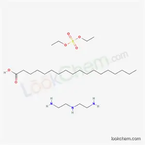 Molecular Structure of 68585-05-7 (Octadecanoic acid, reaction products with diethylenetriamine, di-Et sulfate-quaternized)
