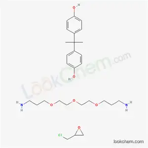 3-[2-[2-(3-Aminopropoxy)ethoxy]ethoxy]propan-1-amine;2-(chloromethyl)oxirane;4-[2-(4-hydroxyphenyl)propan-2-yl]phenol