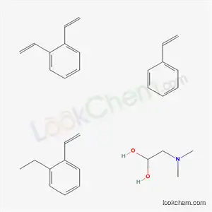 Molecular Structure of 69011-16-1 (Benzene, diethenyl-, polymer with ethenylbenzene and ethenylethylbenzene, chloromethylated, 2-(dimethylamino)ethanol-quaternized, hydroxide)
