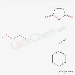Molecular Structure of 68890-81-3 (2,5-Furandione, polymer with ethenylbenzene, propyl ester)
