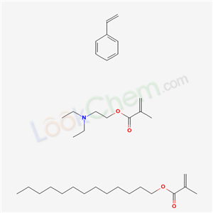 2-Propenoic acid, 2-methyl-, 2-(diethylamino)ethyl ester, polymer with ethenylbenzene and tridecyl 2-methyl-2-propenoate