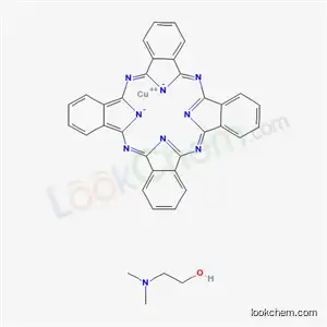 Molecular Structure of 90247-35-1 (Copper, [29H,31H-phthalocyaninato( 2-)-N29,N30,N31,N32]-, chlorosulfonyl sulfo derivs., compds. with 2-(dimethylamino)ethanol)