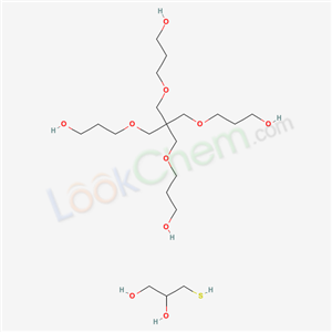 Polyoxy(methyl-1,2-ethanediyl), .alpha.-hydro-.omega.-hydroxy-, ether with 2,2-bis(hydroxymethyl)-1,3-propanediol (4:1), 2-hydroxy-3-mercaptopropyl ether
