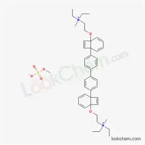 Molecular Structure of 72796-88-4 (Ethanaminium, 2,2-((1,1-biphenyl)-4,4-diylbis(2,1-ethenediyl-2,1-phenyleneoxy))bis(N,N-diethyl-N-methyl-, bis(methyl sulfate))