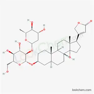 Molecular Structure of 100857-42-9 (Uzarigenin-glucoside-canaroside)