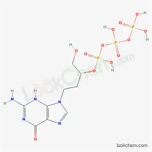 Molecular Structure of 101232-26-2 (triphosphoric acid, mono[(1R)-3-(2-amino-3,6-dihydro-6-oxo-9H-purin-9-yl)-1-(hydroxymethyl)propyl] ester)