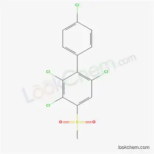 Molecular Structure of 108736-08-9 (4-Methylsulfonyl-2,3,4',6-tetrachlorobiphenyl)