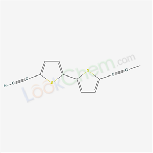 Molecular Structure of 17257-07-7 (2-(5-ethynylthiophen-2-yl)-5-prop-1-ynyl-thiophene)