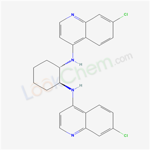Molecular Structure of 175414-97-8 (1,2-Cyclohexanediamine, N,N-bis(7-chloro-4-quinolinyl)-, (1S,2S)-)