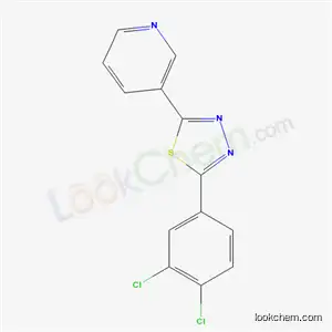 Molecular Structure of 15311-17-8 (3-[5-(3,4-dichlorophenyl)-1,3,4-thiadiazol-2-yl]pyridine)