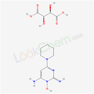 (2R,3R)-2,3-dihydroxybutanedioic acid; 3-hydroxy-2-imino-6-(1-piperidyl)pyrimidin-4-amine