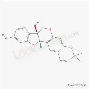 3,3-Dimethyl-3H,7H-benzofuro[3,2-c]pyrano[3,2-g][1]benzopyran-7a,10(12aH)-diol, 9CI