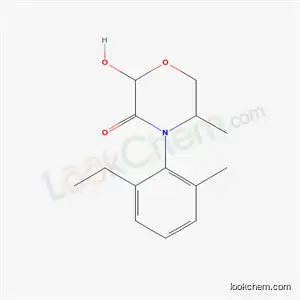 Molecular Structure of 61520-54-5 (4-(2-ethyl-6-methylphenyl)-2-hydroxy-5-methylmorpholin-3-one)