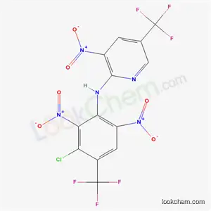 Molecular Structure of 133230-00-9 (N-[3-chloro-2,6-dinitro-4-(trifluoromethyl)phenyl]-3-nitro-5-(trifluoromethyl)pyridin-2-amine)