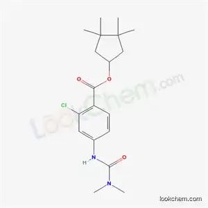 Molecular Structure of 107598-72-1 (3,3,4,4-tetramethylcyclopentyl 2-chloro-4-[(dimethylcarbamoyl)amino]benzoate)