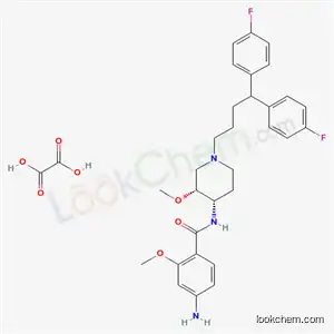 4-amino-N-{(3R,4S)-1-[4,4-bis(4-fluorophenyl)butyl]-3-methoxypiperidin-4-yl}-2-methoxybenzamide ethanedioate (1:1)