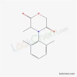 Molecular Structure of 88945-75-9 (4-(2,6-dimethylphenyl)-3-methylmorpholine-2,5-dione)