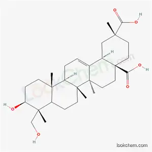 Molecular Structure of 56283-68-2 (3β,23-Dihydroxyolean-12-ene-28,30-dioic acid)