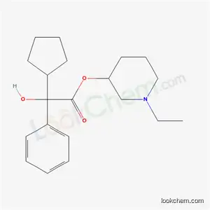 Molecular Structure of 1910-67-4 (1-ethylpiperidin-3-yl cyclopentyl(hydroxy)phenylacetate)