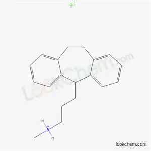 Molecular Structure of 1750-07-8 (3-(10,11-dihydro-5H-dibenzo[a,d][7]annulen-5-yl)-N-methylpropan-1-aminium chloride)