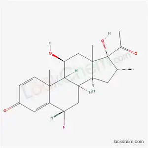 Molecular Structure of 1800-26-6 ((6alpha,8xi,9xi,10xi,11beta,13xi,16alpha)-6-fluoro-11,17-dihydroxy-16-methylpregna-1,4-diene-3,20-dione)