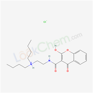 dibutyl-[2-[(2-hydroxy-4-oxochromene-3-carbonyl)amino]ethyl]azaniumchloride