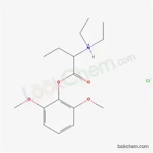 Molecular Structure of 1940-87-0 (1-(2,6-dimethoxyphenoxy)-N,N-diethyl-1-oxobutan-2-aminium chloride)