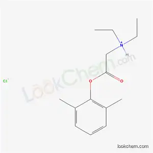 Molecular Structure of 2014-22-4 (2-(2,6-dimethylphenoxy)-N,N-diethyl-2-oxoethanaminium chloride)