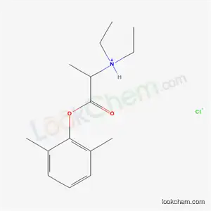 Molecular Structure of 2014-27-9 (1-(2,6-dimethylphenoxy)-N,N-diethyl-1-oxopropan-2-aminium chloride)